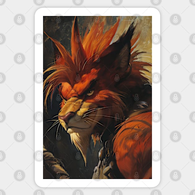 FF7 Rebirth Red XIII Sticker by moreirapod